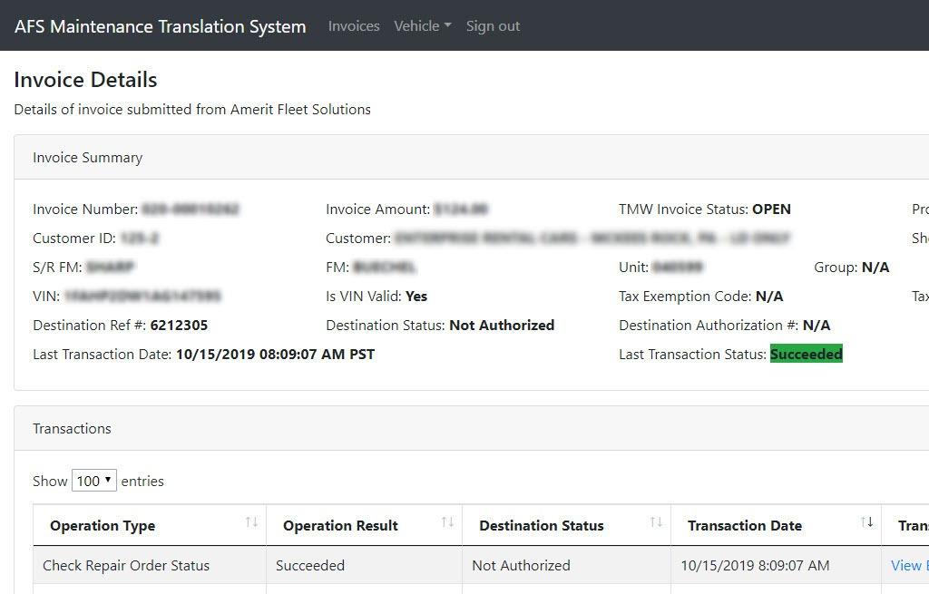 Invoice disposition, logging, and workflow